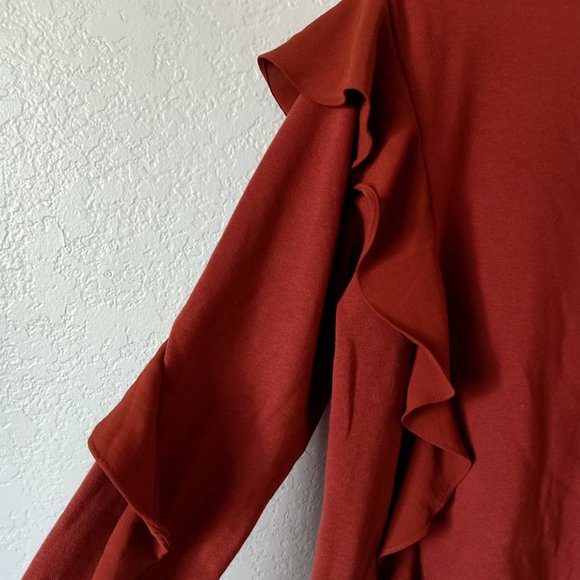 🌸 Host Pick 🌸 Women's Ruffle Long Sleeve Sweatshirts - Picture 2 of 5